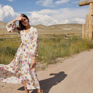 🌸Christy Dawn Bergen Dress NWT Small Floral Cottagecore Prairie Midi $278